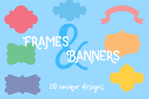 Download Set of 20 Frames &amp; Banners - Set of 20 Collection