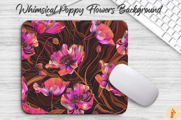 Download Whimsical Poppy Flowers Background - Poppy Collection