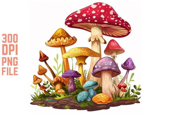 Download Enchanted Mushrooms Clipart - Art Collection