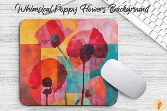 Download Whimsical Poppy Flowers Background - Poppy Collection