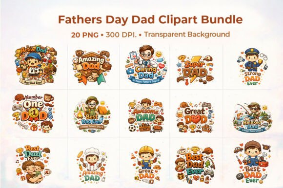 Download Fathers-Day-Dad-Clipart-Bundle - Art Collection