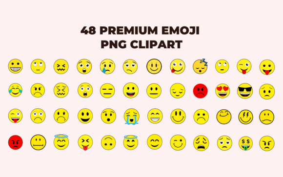Download 48 Emoji Premium PNG Clipart - Premium Collection