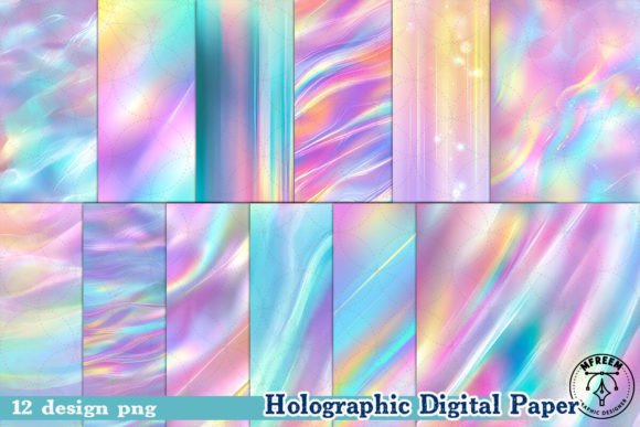 Download Holographic Digital Paper Clipart PNG - Art Collection