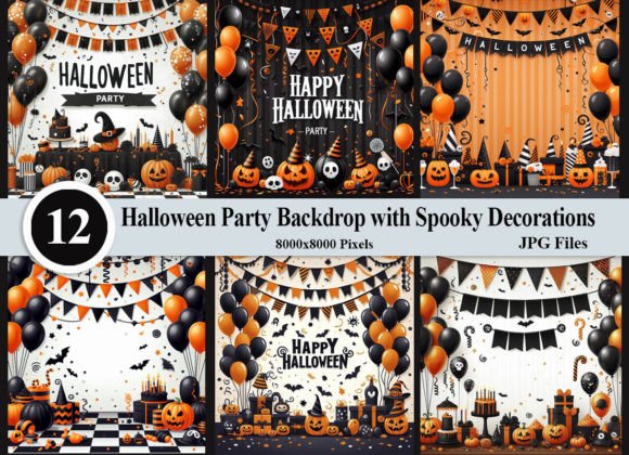 Download Halloween Party with Spooky Decorations - Art Collection