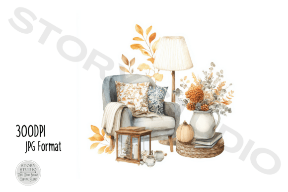 Download Cozy Home Decor Clipart Bundle - Art Collection