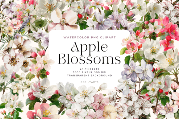 Download Apple Blossoms Cliparts - Art Collection
