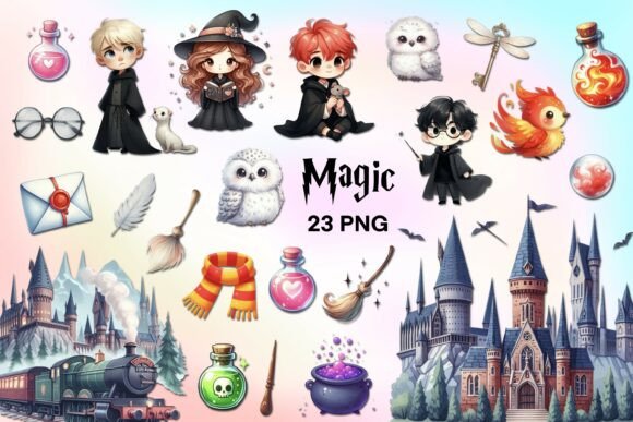 Download Magic School PNG Set 23 Clipart - Art Collection