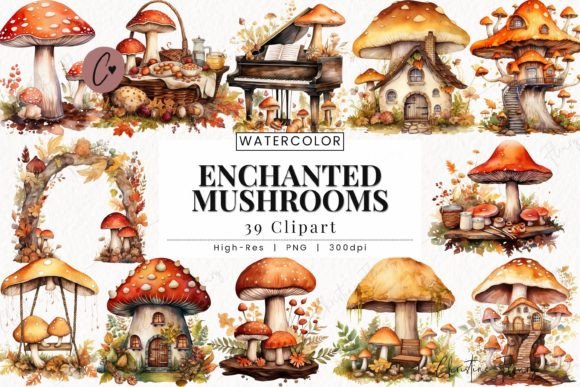 Download Enchanted Mushrooms Clipart, Forest PNG - Art Collection