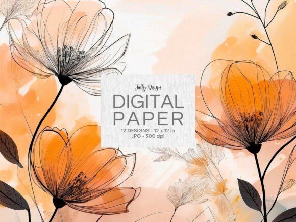Download Watercolor Black Botanical Backgrounds - Botanical backgrounds Collection