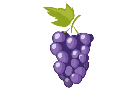 Download Grape Bunch Icon. Cartoon Natural Wine B - Art Collection