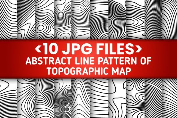 Download 10 Set Topographic Line Map Part 2 - Art Collection