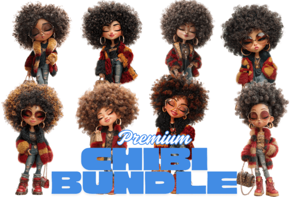 Download Black Girl Premium Chibi Bundle - Premium Collection