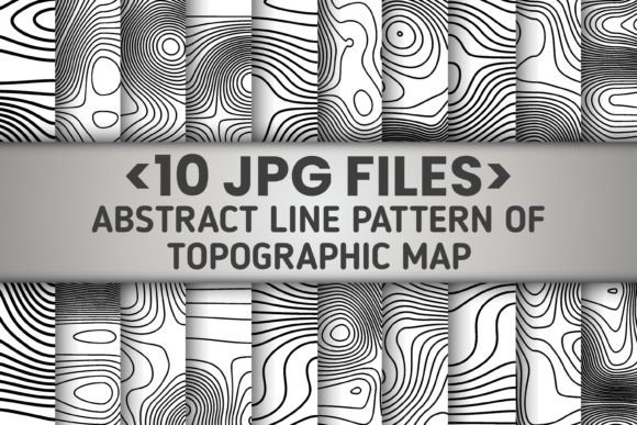 Download 10 Set Topographic Line Map Part 4 - Art Collection