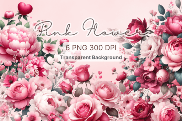 Download Pink Floral, Watercolor Flower Clipart - Art Collection