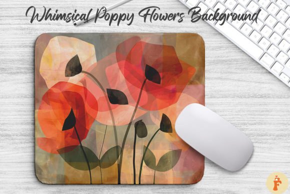 Download Whimsical Poppy Flowers Background - Poppy Collection