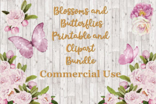 Download Blossoms and Butterflies Clipart Bundle - Art Collection