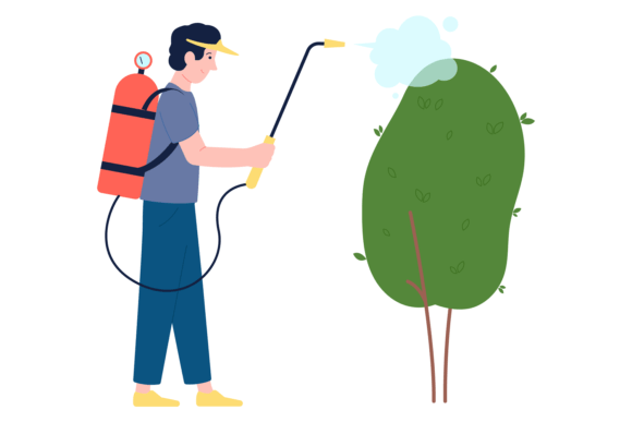 Download Spray Tree with Pesticide Toxic. Man Gar - Toxic Collection