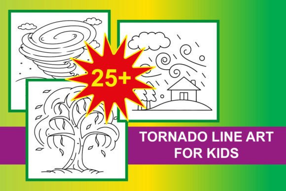 Download Tornado Line Art for Kids - Art Collection