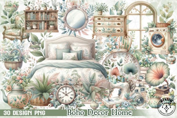 Download Boho Decor Home Clipart PNG - Art Collection