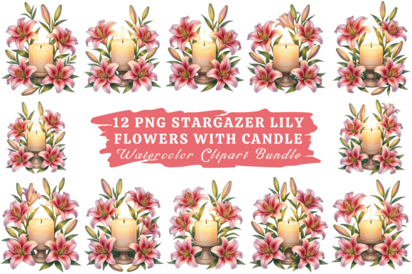Download Lily Flowers Watercolor Clipart Pack #26 - Art Collection
