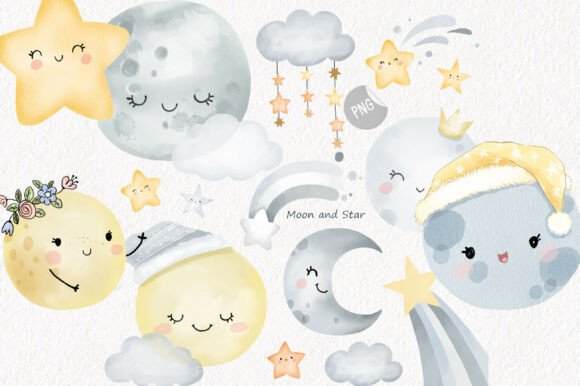 Download Moon Clipart | Hand Drawn Clipart, PNG - Art Collection
