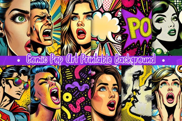 Download Comic Pop Art Printable Backgrounds - Art Collection