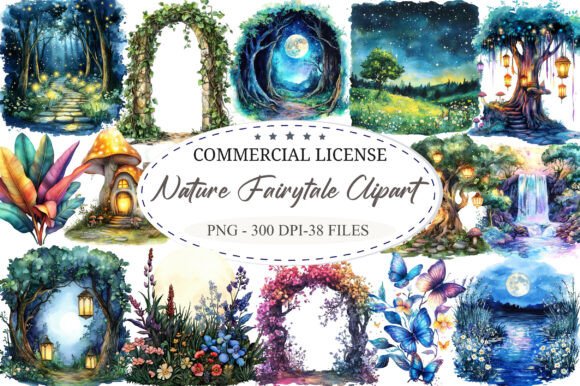 Download Enchanted Nature Fairytale Clipart - Art Collection