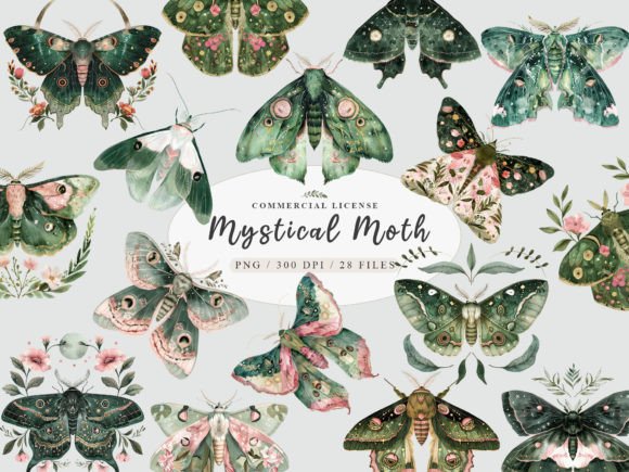 Download Magic Moth Clipart, Mystical Moth Png - Art Collection