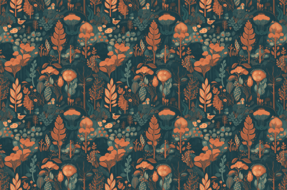 Download Retro Nature Patterns - Vintage Clipart - Art Collection