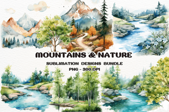 Download Watercolor Mountains Nature Clipart - Art Collection