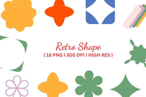 Download Retro Shape Illustration - Retro shape Collection